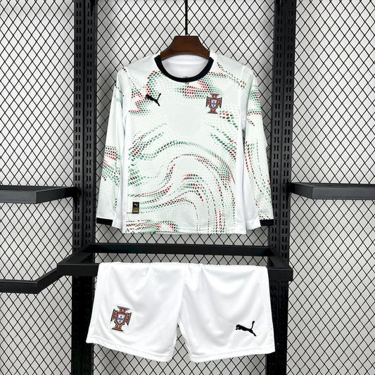 Portugal 2025/26 Away Long Sleeves Kids Kit