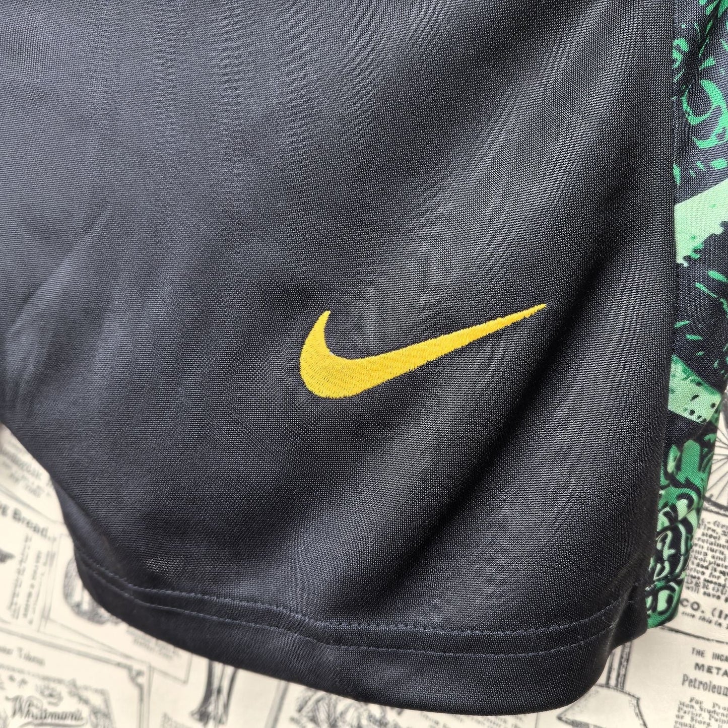Brazil Pocket Training Shorts Black Green