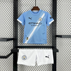 Manchester City 2025/26 Home Kids Kit