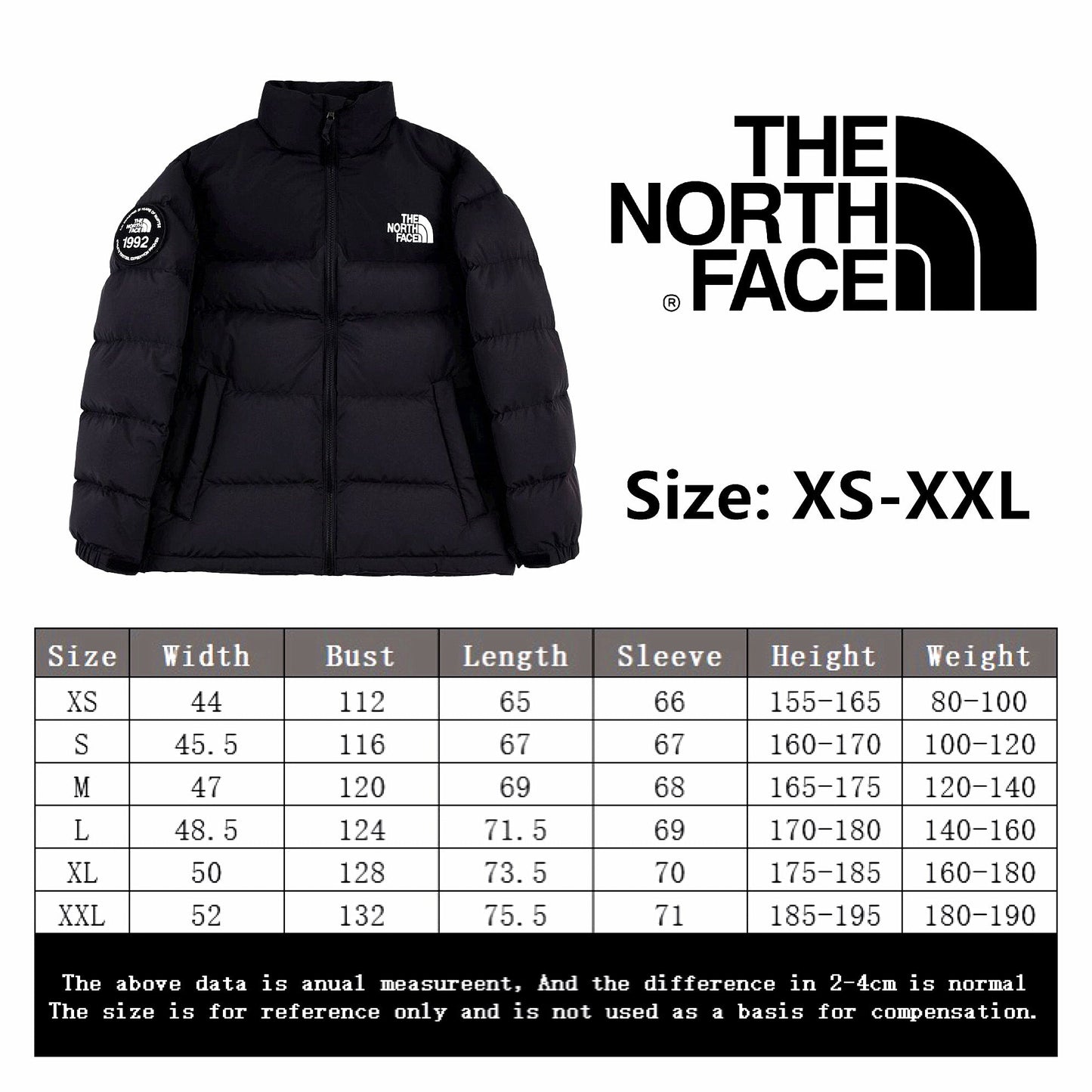 The North Face 1996 Eco Nuptse 700 Black Jacket