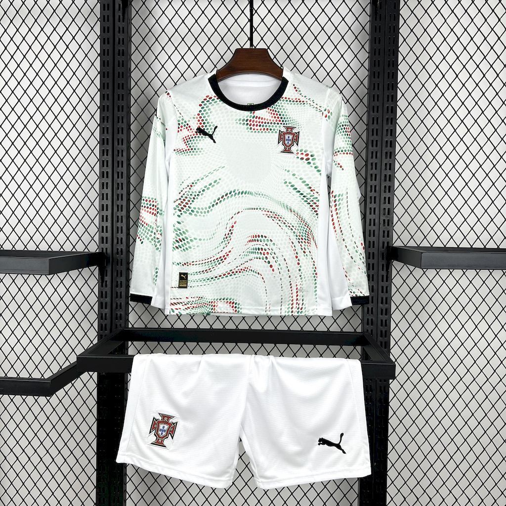 Portugal 2025/26 Away Long Sleeves Kids Kit