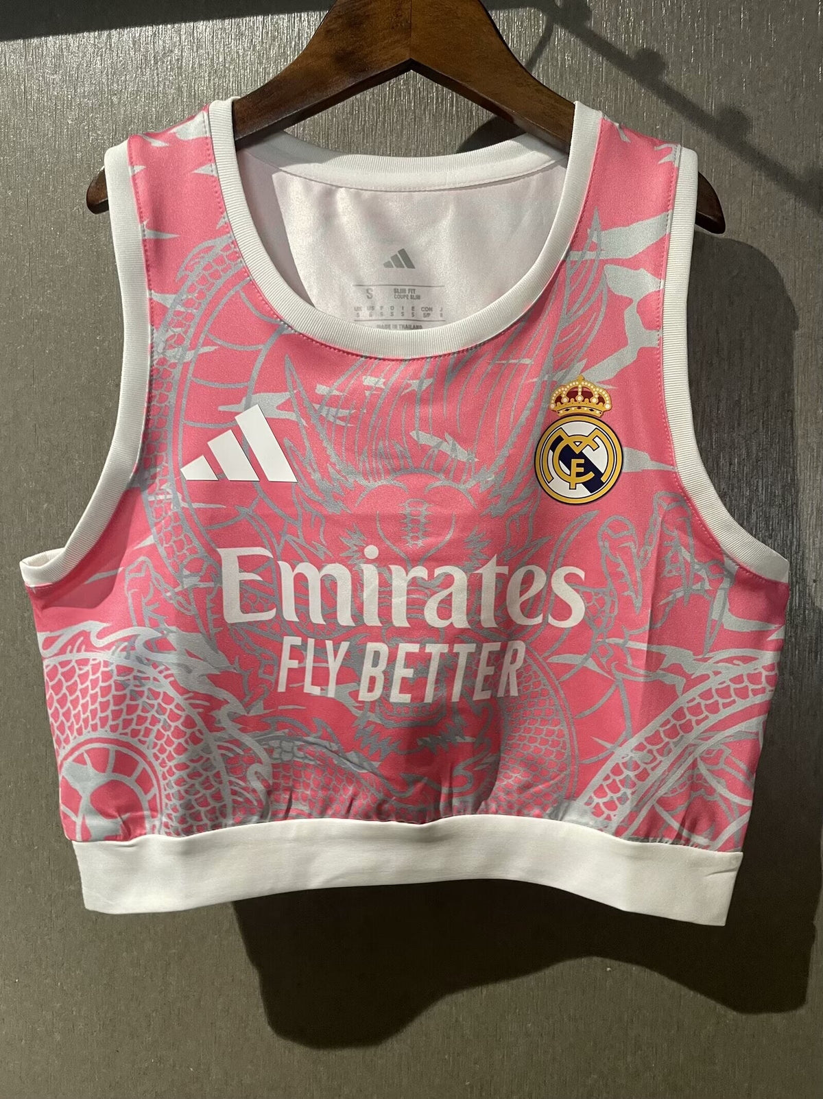 25-26 Real Madrid Pink Dragon women Crop Top