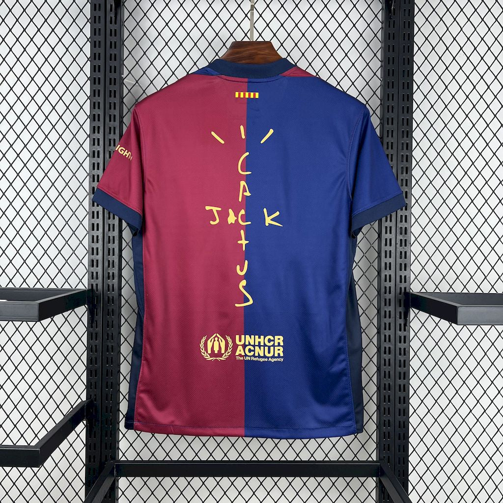 Barcelona 2024/25 Home Travis Scott Special Jersey