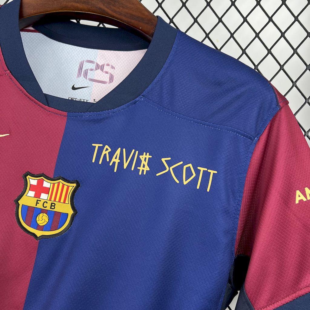 Barcelona 2024/25 Home Travis Scott Special Jersey