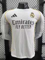 25-26 Real Madrid home long sleeves