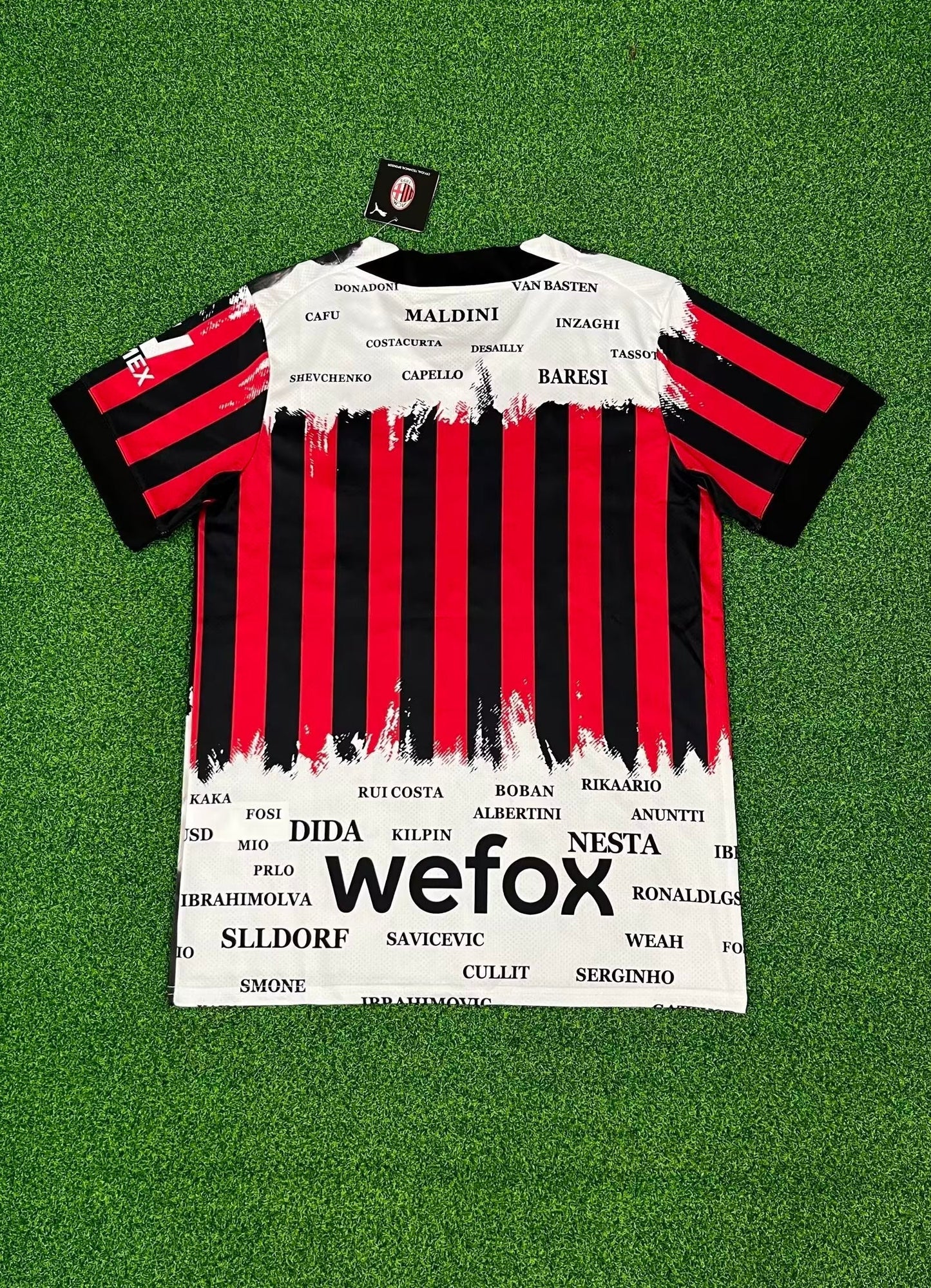 Ac Milan retro players jersey edition
