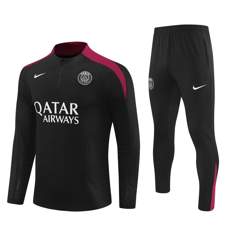 24-25 PSG Long Sleeve Tracksuit Black
