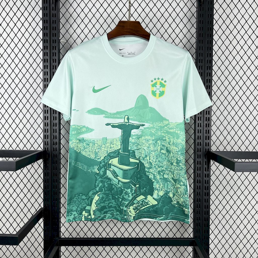 Brazil 2025/26 Green and white Jersey