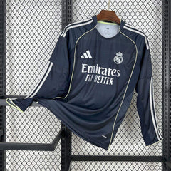 25-26 Real Madrid  Away Long Sleeves Jersey