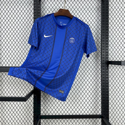 Paris Saint-Germain 2025/26 Pre-match training blue Jersey